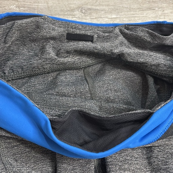 Lululemon Inspire Tight II (Mesh) Heathered Black/ Blue Size 4 pockets - Picture 13 of 13